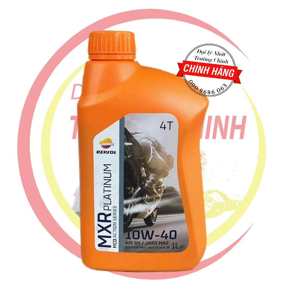 Nhớt Repsol MXR Platium 10W40 dành cho xe số, tay côn