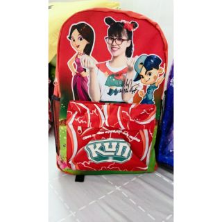 Ba lô dạ quang sữa kun.