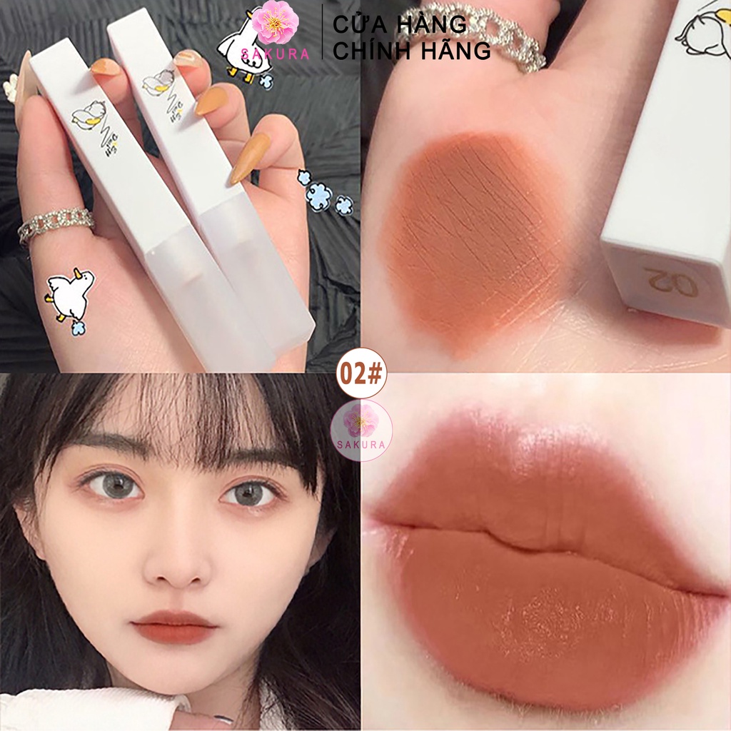 Son bóng tint kem lì môi Maffick dưỡng ẩm nhung mịn lâu trôi cao cấp nội địa trung SAKURA | BigBuy360 - bigbuy360.vn