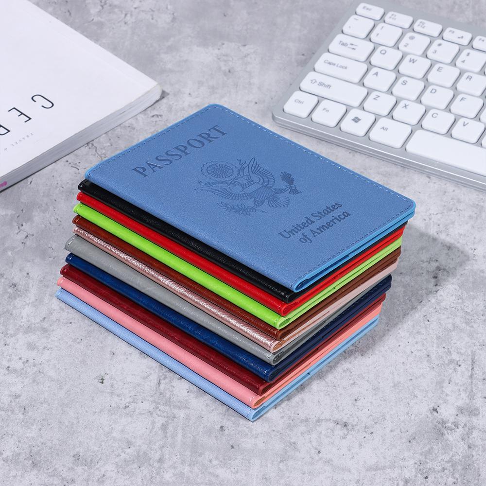 Vỏ Bọc Hộ Chiếu Bằng Da PU Tiện Dụng Khi Đi Du Lịch Giá Đỡ