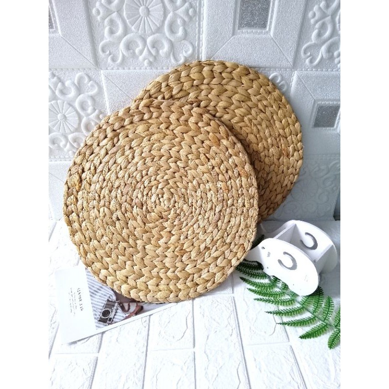 Sỉ 10 tấm thảm lục bình size 37cm trang trí nhà cửa, đạo cụ chụp ảnh, lót chậu cây, thảm ngồi