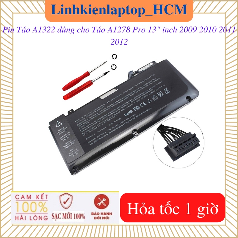 Pin laptop Táo A1278 Pro 13" inch 2009 2010 2011 2012- Pin A1322