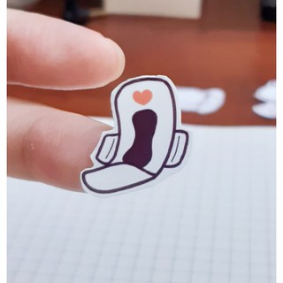 Tờ Bullet Journal sticker: Period tracker