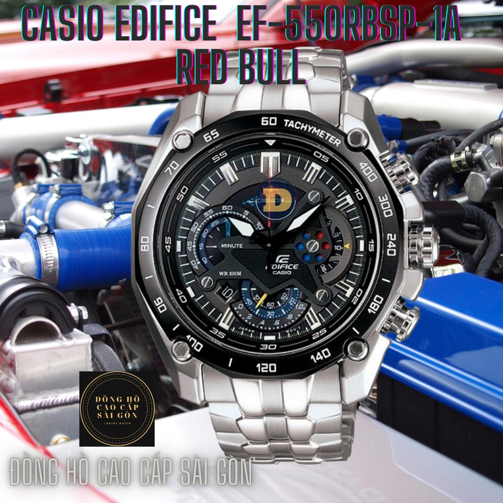 Đồng Hồ Nam Casio Edifice EF-550D, EF-550RBSP , Size 45mm , Fullbox Hãng