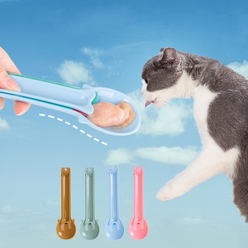 Muỗng Múc Thức Ăn Cho Thú Cưng Bằng Nhựa Đa Năng Tiện Dụng