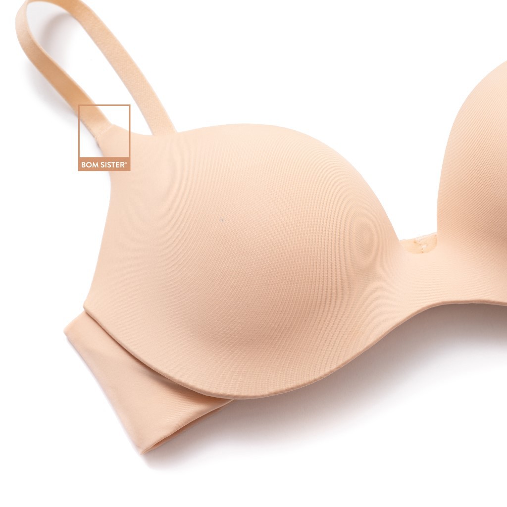 Áo Lót Mút Độn Chân Ngực Su Đúc Không Gọng Dây Áo Liền Nâng Ngực Tự Nhiên BOM SISTER A219 | BigBuy360 - bigbuy360.vn