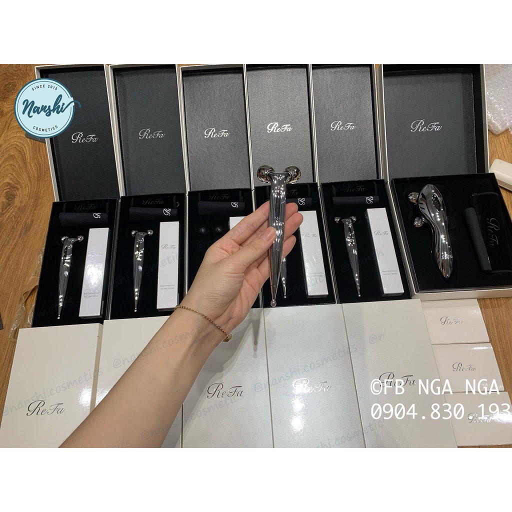 [CHÍNH HÃNG] Cây Lăn Massage Mặt Refa S Carat Ray