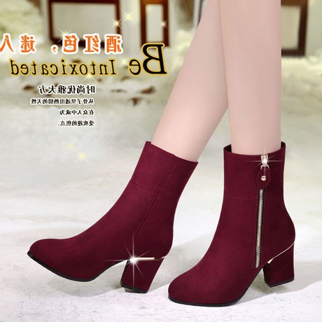 Giày Bốt Cao Gót Thời Trang Hàn Cho Nữ 2020