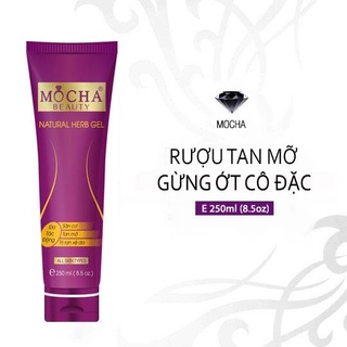 Kem tan mỡ bụng mocha nature herb gel 250ml