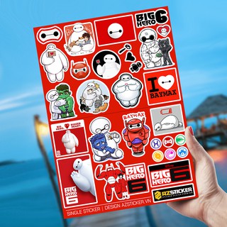 Sticker Dán Laptop, Dán Điện Thoại, Dán Nón Bảo Hiểm, Tem Dán Xe Chống Thấm Nước, Chống Bay Màu | Set Singer Big Hero 6