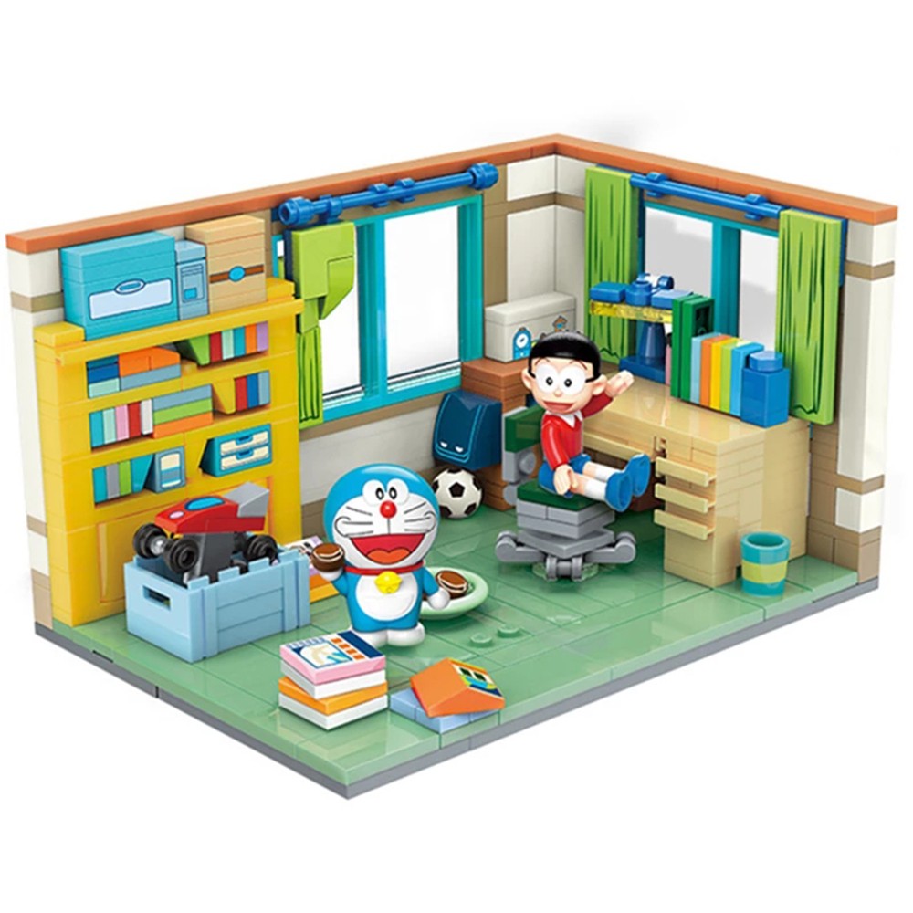 Bộ đồ chơi lắp ráp mô hình Doraemon dễ thương cho bé