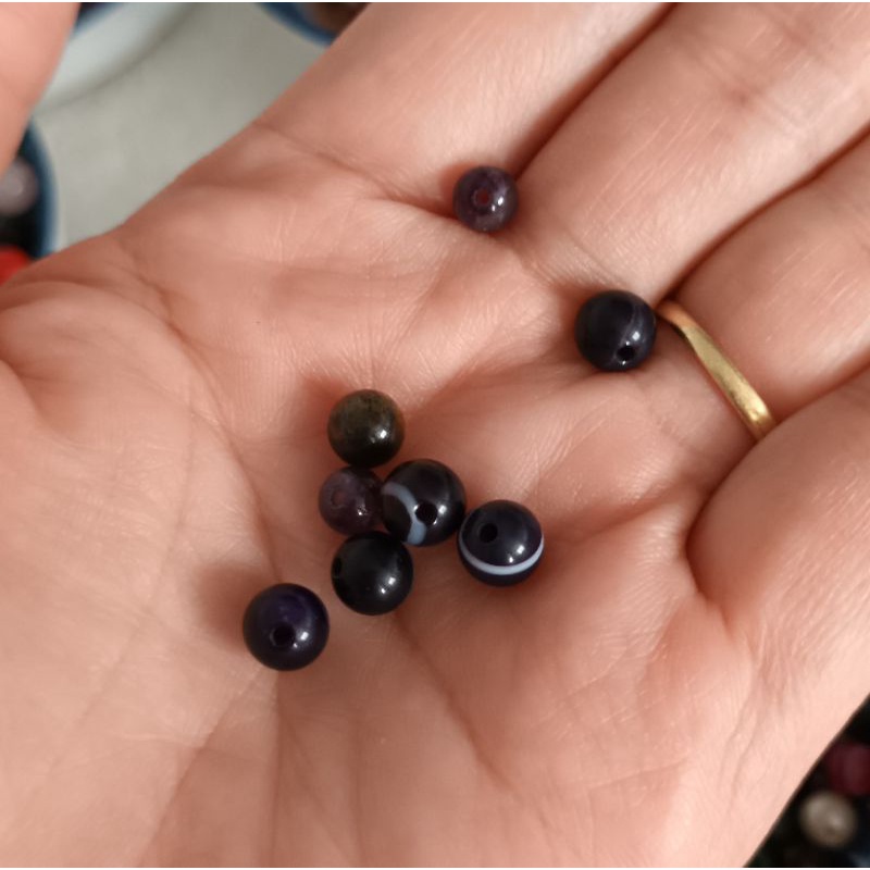 32 viên đá thanh tẩy bài, làm handmade, xỏ DIY, sưu tầm, trang trí bể cá