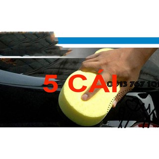 COMBO 5 Bọt biển rửa xe ô tô, xe hơi, xe máy chuyên nghiệp (khổ lớn, màu ngẫu nhiên) 5B1136