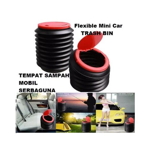 Thùng Rác Mini 4L Đa Năng Có Thể Gấp Gọn Tiện Dụng Cho Xe Hơi