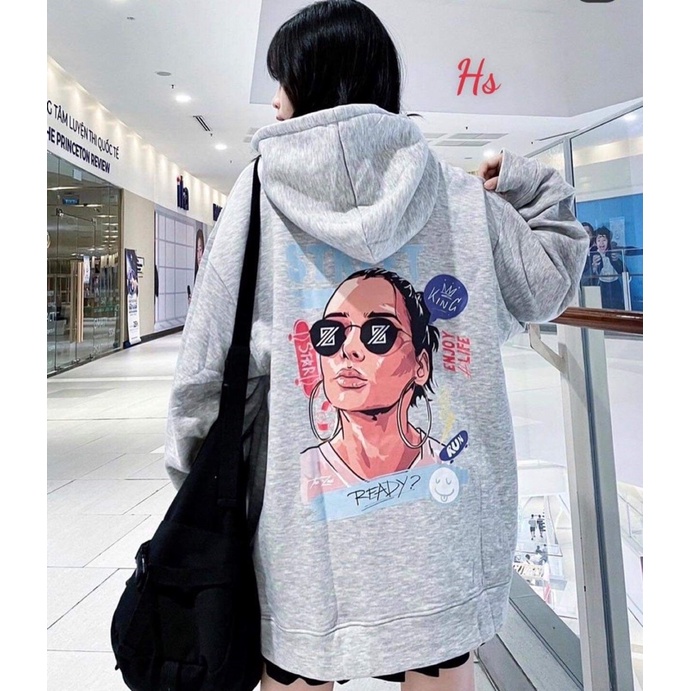 Áo hoodie cô gái street HSU1