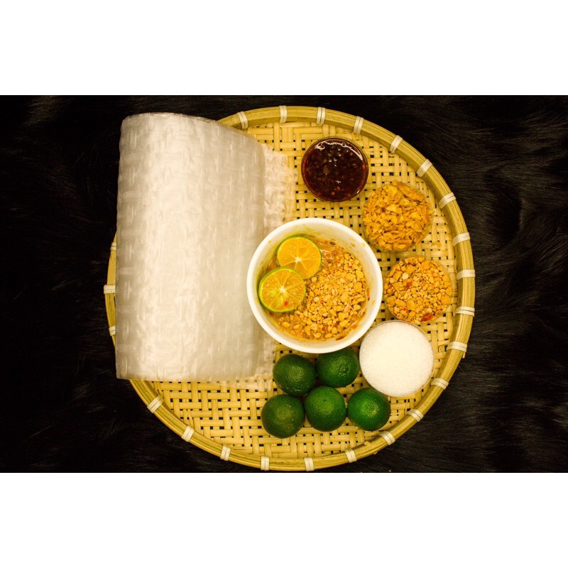 Bánh tráng siêu mỏng chấm sốt ngũ vị [ muối tây ninh, tắc, tỏi, sa tế ]. Bánh tráng VÂN NGUYỄN | BigBuy360 - bigbuy360.vn