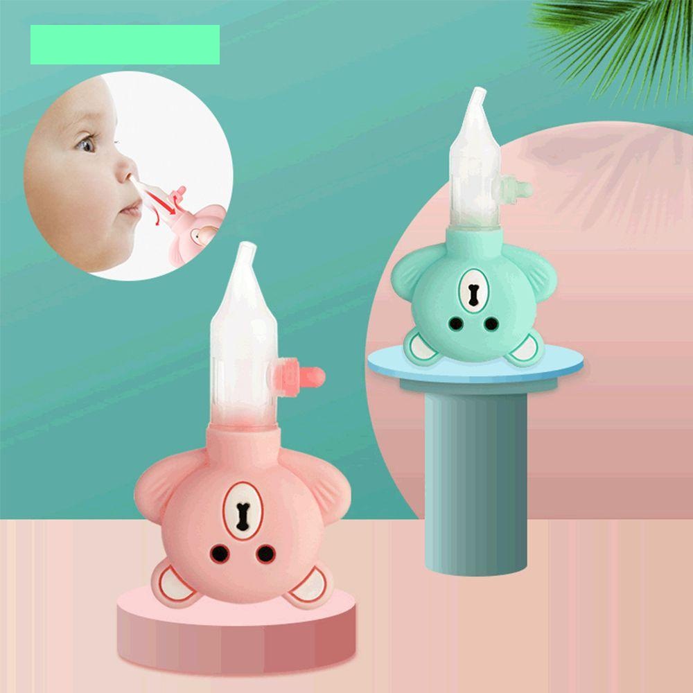 Dụng cụ hút mũi cho bé hình gấu thiết kế đầu hút Silicone mềm mại, chống chảy ngược,nhỏ gọn