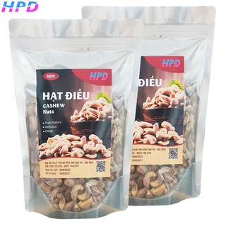 500g hạt điều rang muối chưa bóc vỏ lụa đóng gói