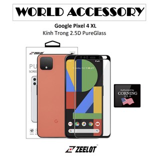 Zeelot - Kính Cường Lực Trong PureGlass Google Pixcel 4 XL Toàn Màn Hình Chính Hãng
