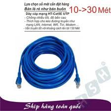 Dây Cáp Mạng Bấm Sẵn 2 Đầu LXF dài 15M-20M-30M UTP CAT 5E- Đầu Đúc