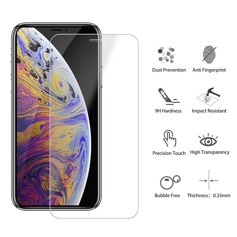 Kính Cường Lực Bảo Vệ Màn Hình Điện Thoại iphone 7 8 6 6s Plus X XR XS Max 11 12 13 14 pro Max 11 12 13
