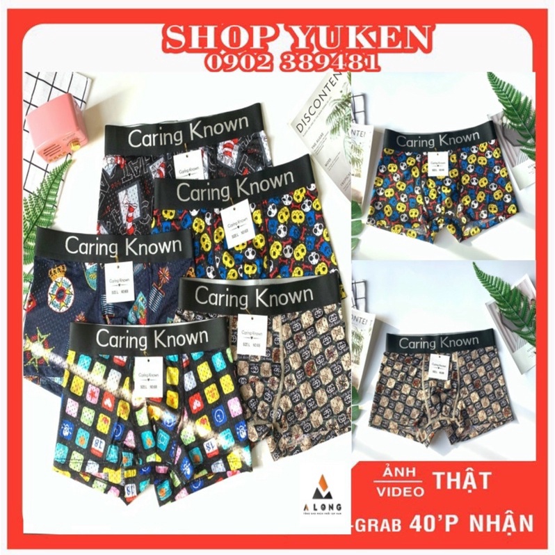 Quần Lót nam, Quần boxer đùi nam cao cấp, in hoạ tiết mới lạ