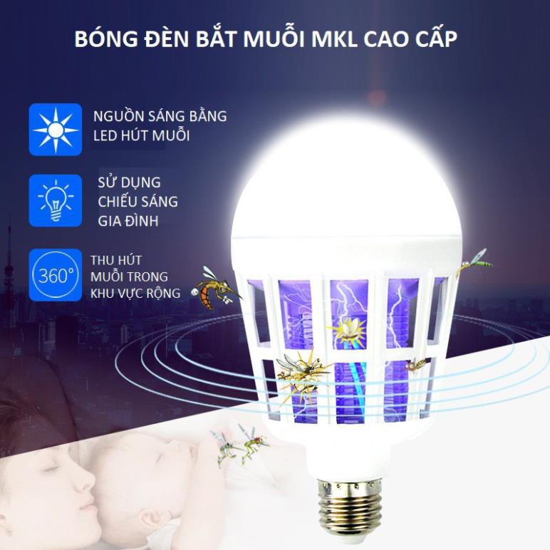 [FREE SHIP] Bóng đèn bắt muỗi kiểu mới nhất MKL - Không còn lo về vấn đề muỗi đốt