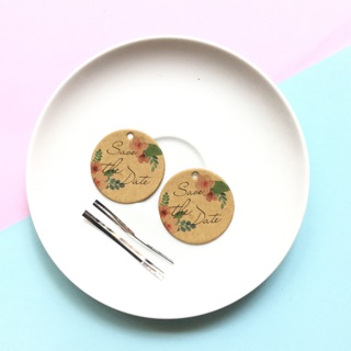 100 thẻ cưới giấy kraf