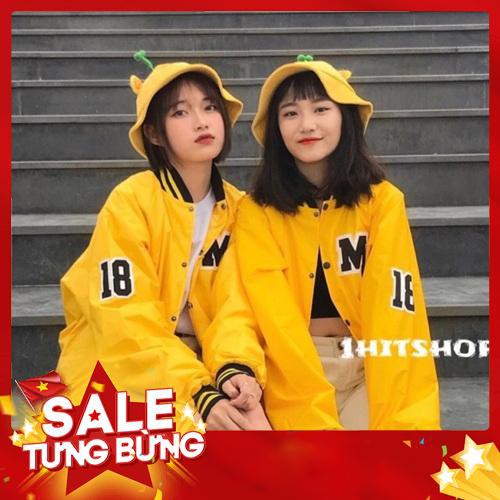 Nhập WAPCK111 giảm 25k đơn từ 200k - Áo Khoác Dù BOMBER MC MARCUS Vàng Unisex -Hàng nhập khẩu