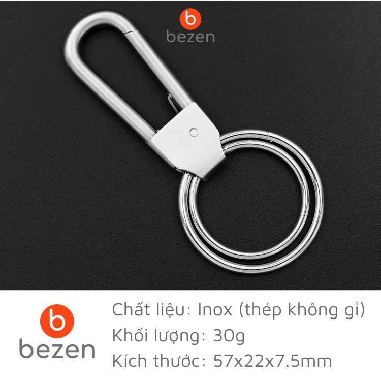 [Mã LIFEXANH03 giảm 10% đơn 500K] Móc khóa inox đeo thắt lưng Bezen Classic