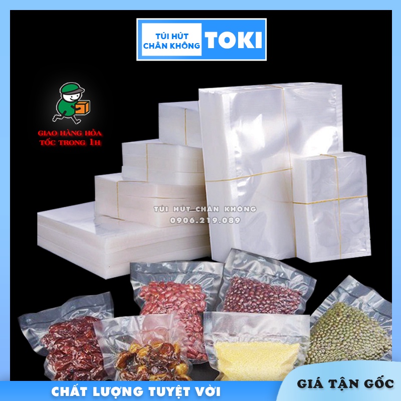 Túi Hút Chân Không 1 Mặt Nhám - Bộ 50 Túi Hút Chân Không Thực Phẩm Cao Cấp TD008