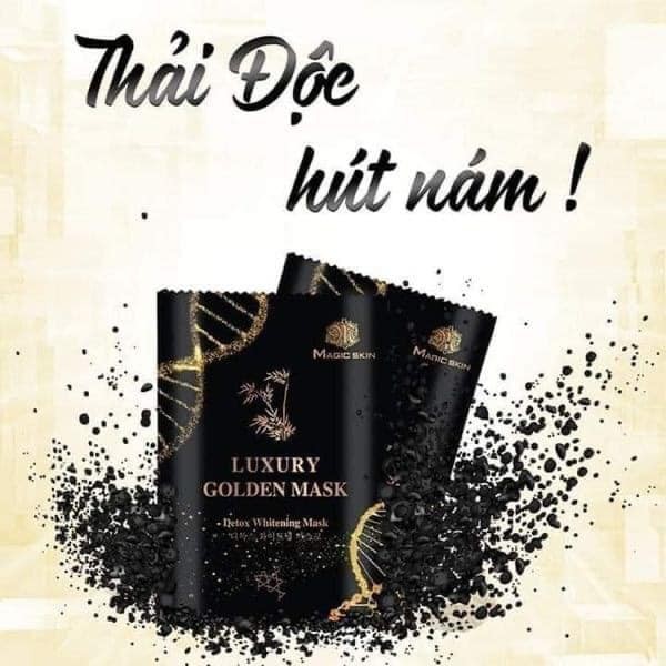 NẠ THẢI ĐỘC HÚT CHÌ LUXURY GOLDEN MASK- Ủ YẾN THẢI ĐỘC