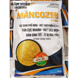 MANCOZEB VÀNG 800WP 1kg - Thuốc trừ bệnh cho hoa lan hoa mai cây kiểng - Bệnh vàng lá, rụng lá, rỉ sắt, thán thư, thối