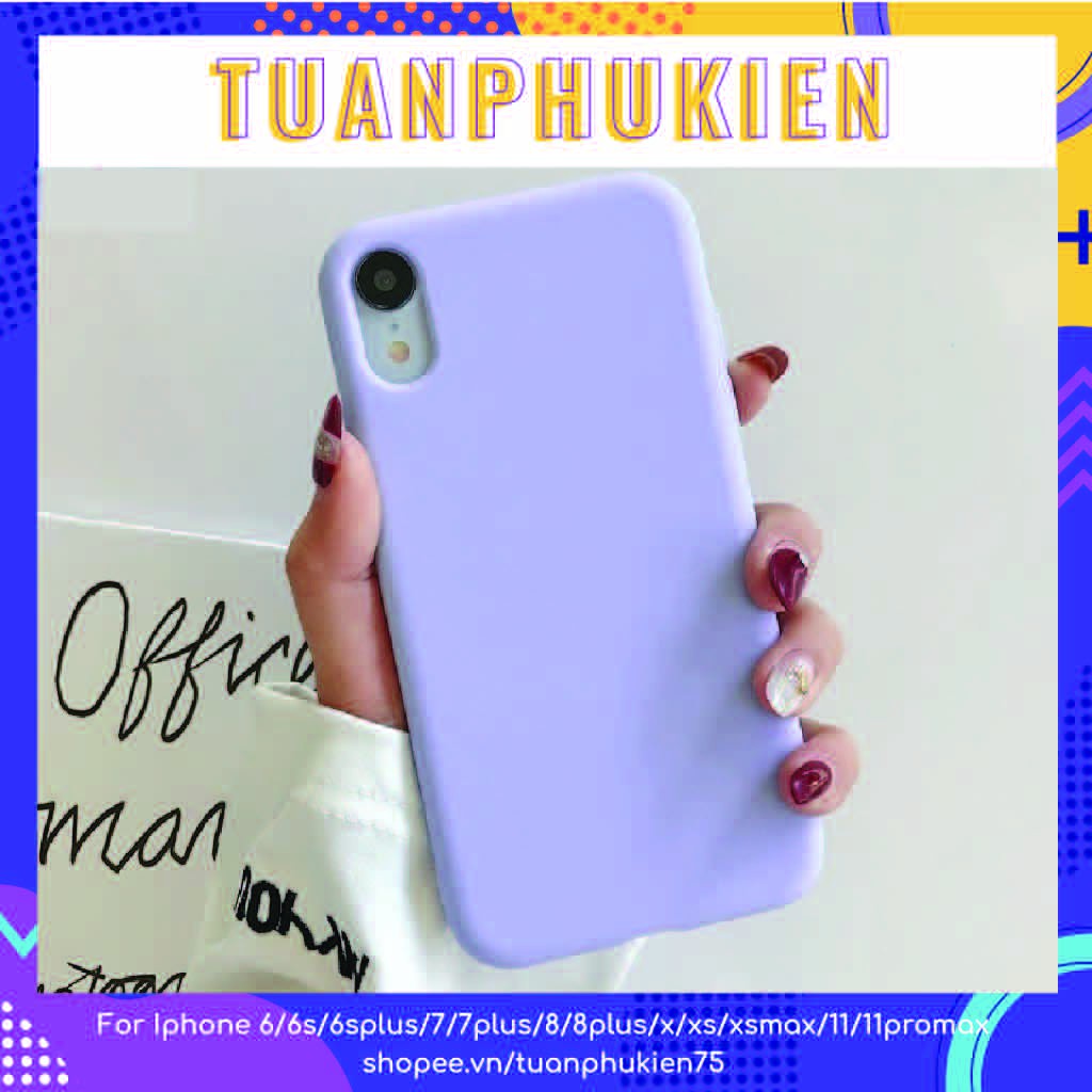 Ốp Lưng Iph.0ne ⚡ Ốp Iph.0ne Trơn Dẻo 3 Màu⚡ iPh.0ne 6P/7/8/7plus/8plus/x/xs/xs max/11/11promax/12/12pro/12promax-TuanPK