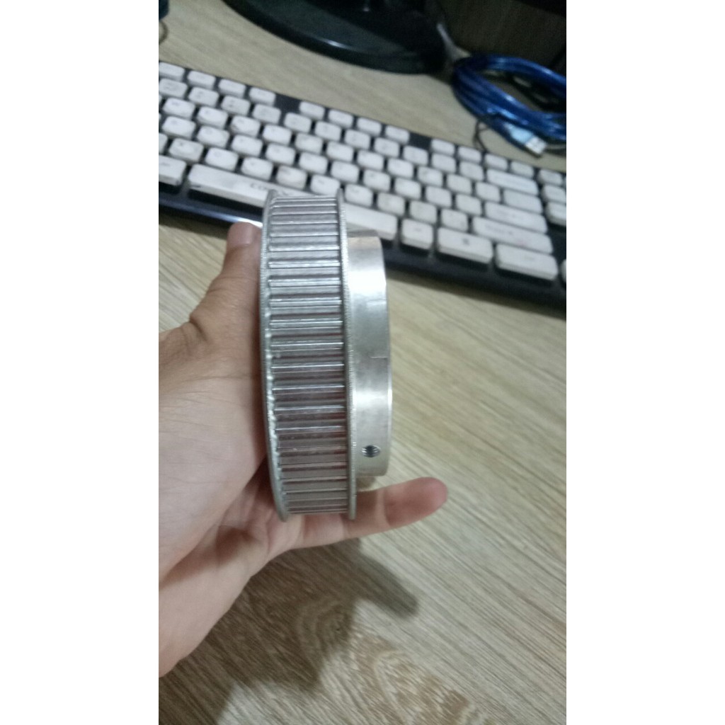 Puli bánh răng nhôm 5M 60 răng bản 15mm Trục 16mm