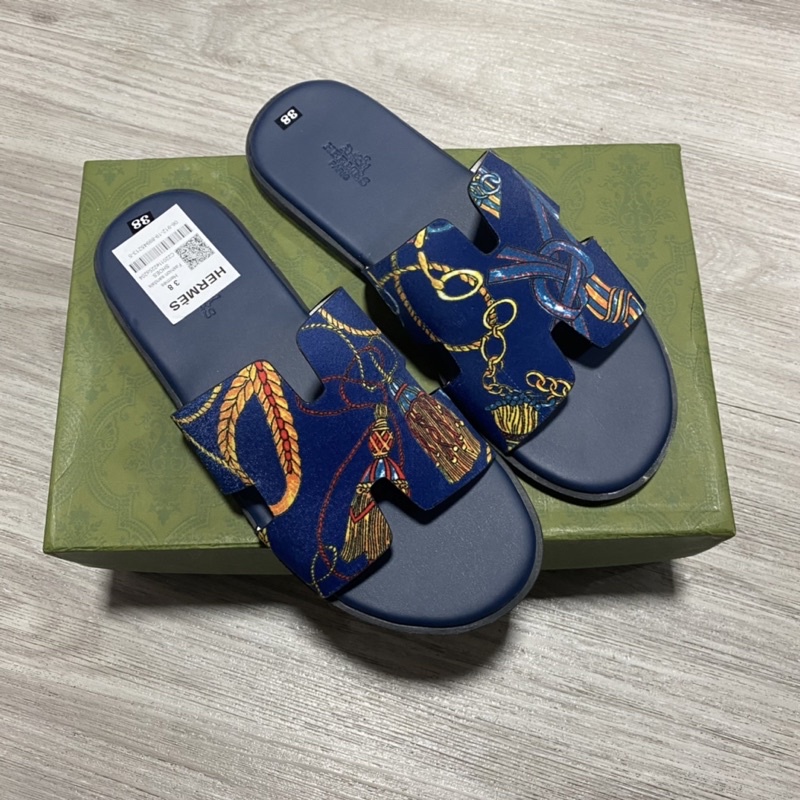 Dép lê HM quai dệt hoa văn thời trang 11485
