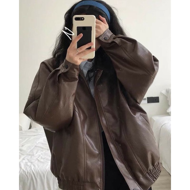 Order áo khoác da ulzzang 4358