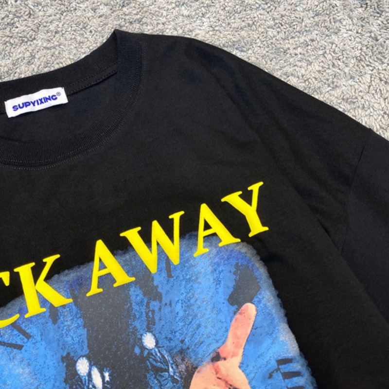 Áo Thun Tay Ngắn In Hình Phong Cách Rock 19B6329 Dành Cho Nam Nữ