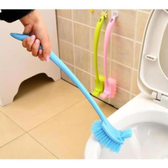 [ RẺ VÔ ĐỊCH ] Dụng Cụ Cọ Vệ Sinh Toilet 2 Đầu TIỆN DỤNG