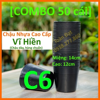 Chậu nhựa C6 , Chậu nhựa trồng cây giá sỉ