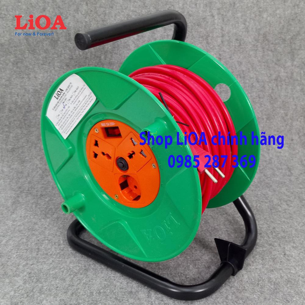 Ổ Cắm LiOA Quay Tay Kéo Dài Kiểu Rulo, Loại Dùng Cho Công Trường, Dây Dài 20m/30m. Model QT2025/ QT3025