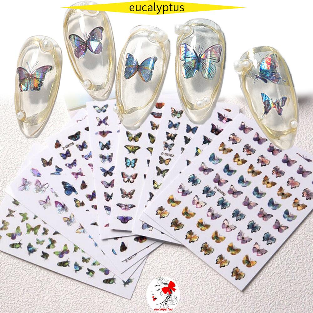 Miếng Dán Trang Trí Móng Tay Hình Bướm 3D DIY