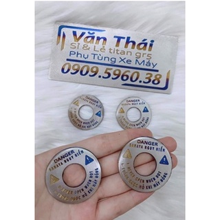 Tem titan dán nắp bình nước mát xe máy