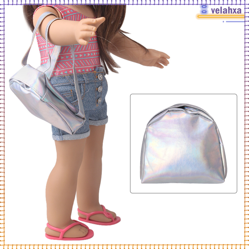 Doll Girl Backpack School Bag Shoulder Bag for 18Inch Doll Decor Accessory Kid Toys