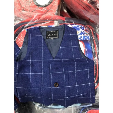 ẢNH THẬT Quần áo vest cho bé trai, Set bộ Vest cao cấp 4 chi tiết cho bé từ 3 đến 7 tuổi (TẶNG NƠ CÀI CỔ) E168