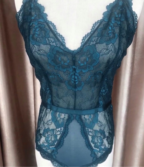 Bodysuit dáng đùi ren (Ảnh thật)