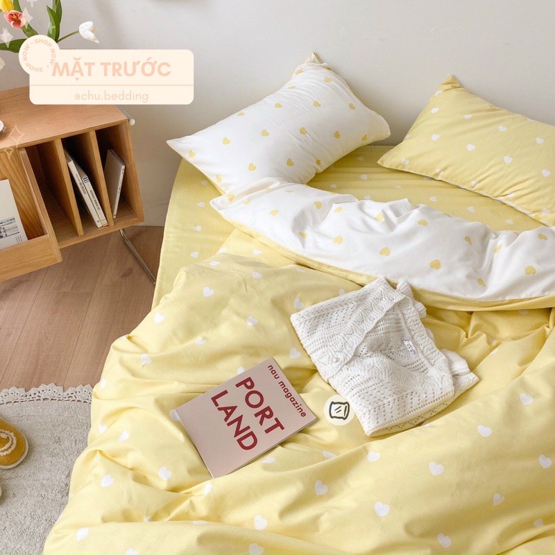 [HÀNG CÓ SĂN]✨ FULL 4 MÀU CHĂN GA GỐI: TIM TIM | BigBuy360 - bigbuy360.vn