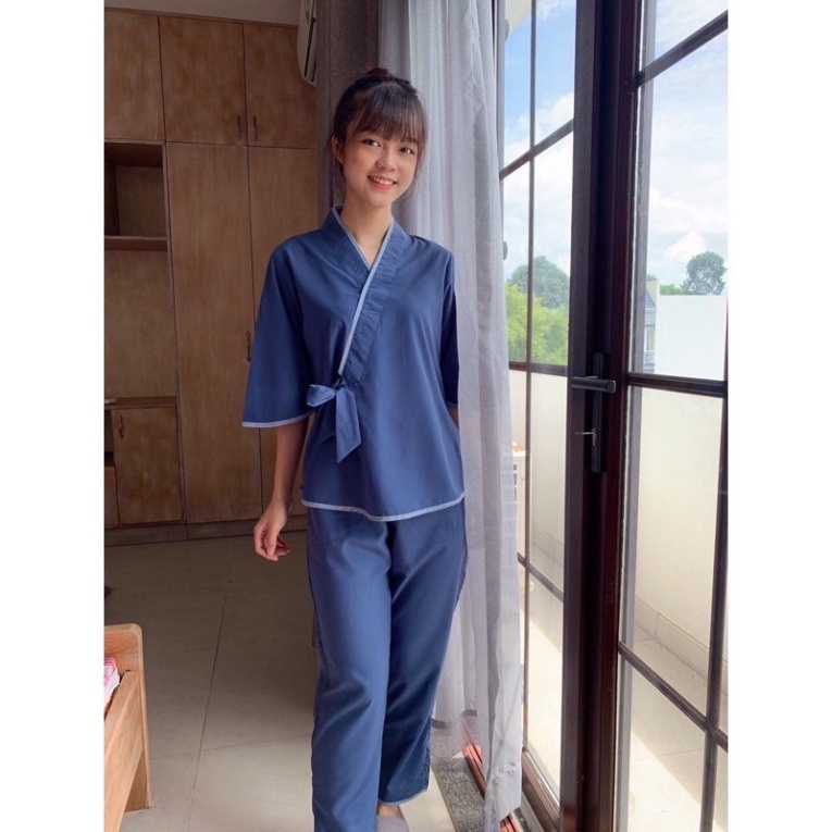 [Giá rẻ bất ngờ] Đồ lam đi chùa(nơ nhật không thêu) | BigBuy360 - bigbuy360.vn