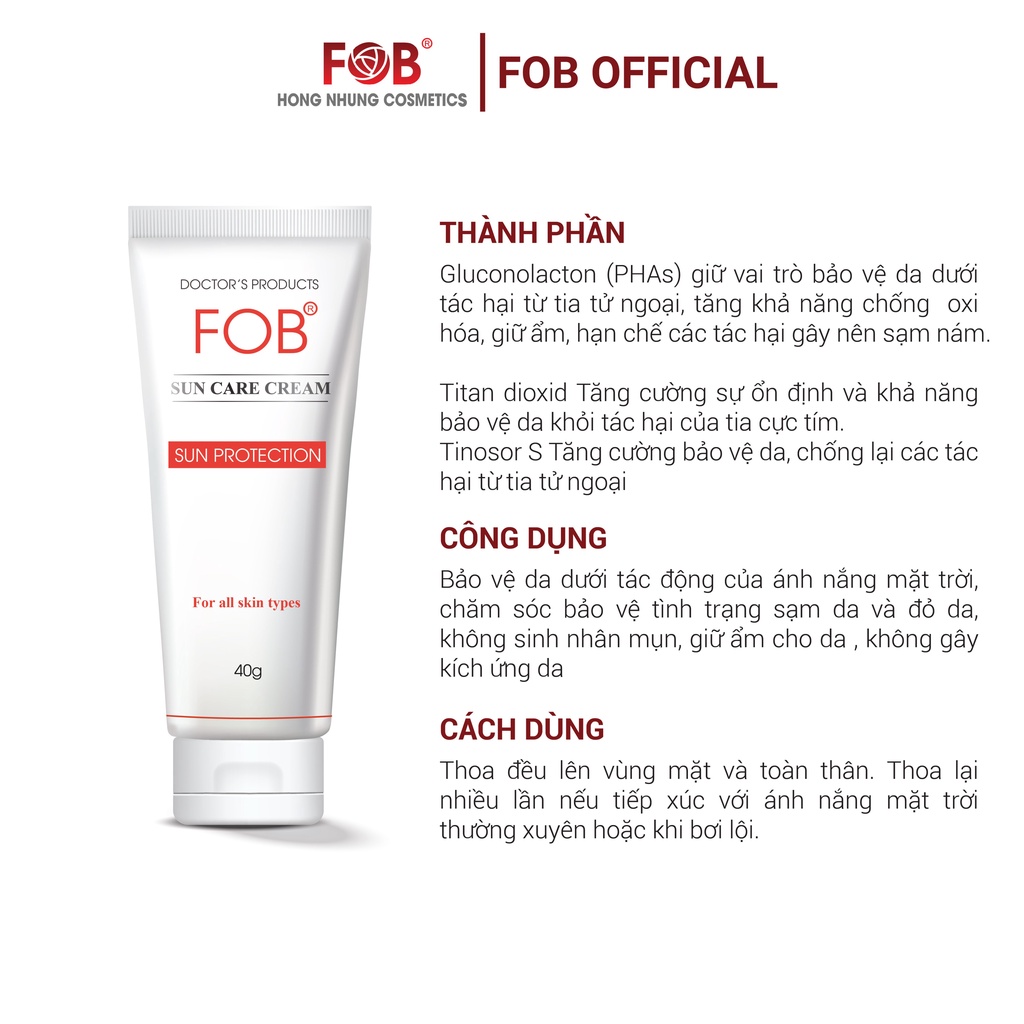 FOB® SUN CARE CREAM