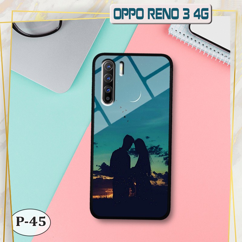 Ốp lưng kính OPPO Reno 3 4G/ A91- hình 3D